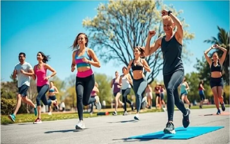 imagem destacando os benefícios e usos de exercícios físicos na saúde e bem-estar.
